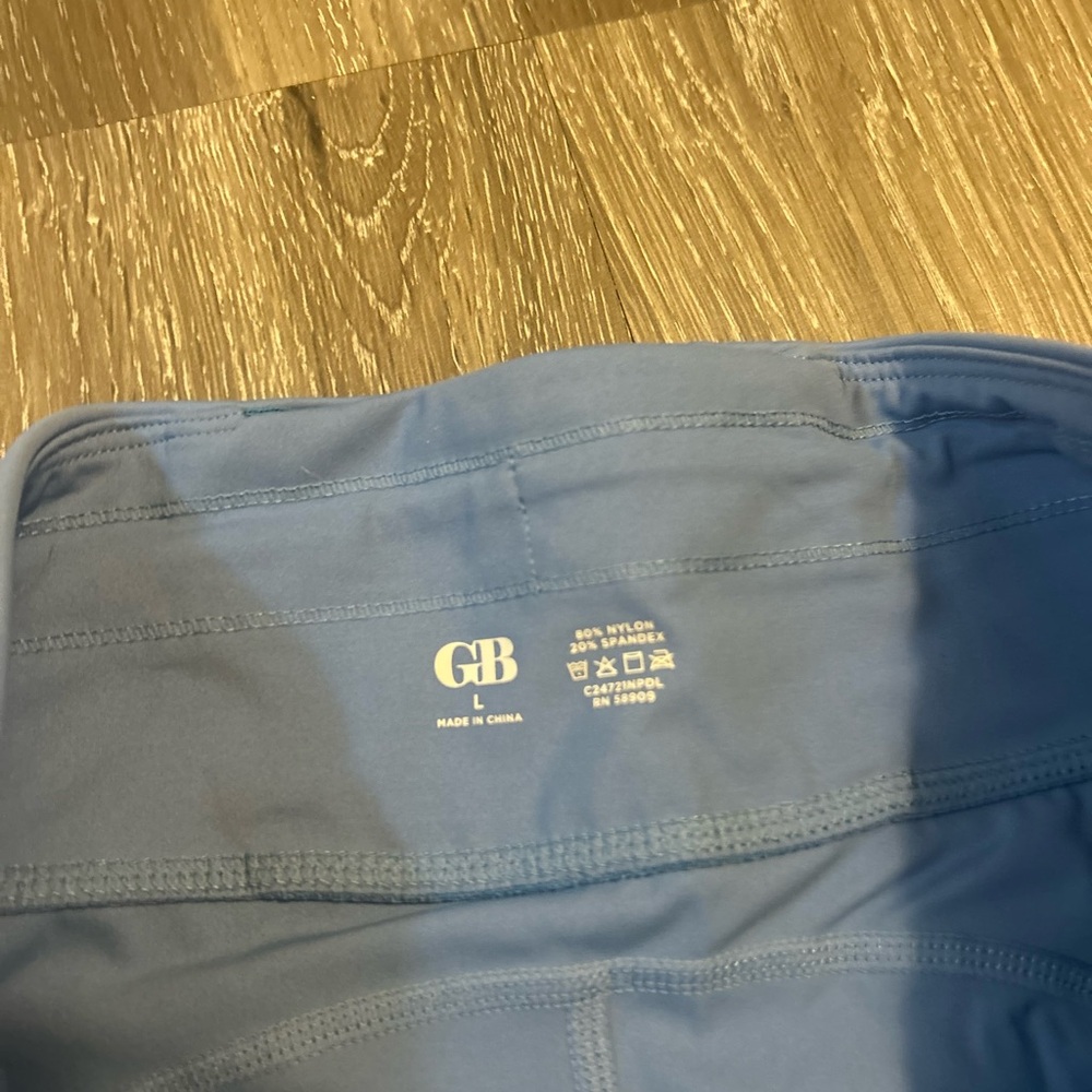 Large GB leggings. Spandex, comfortable, great for gym or relaxing.